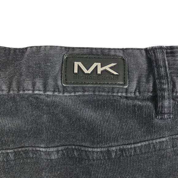 MICHAEL KORS Corduroy Pants Men 36x32 Gray Classic Everyday Academia Comfort - Picture 8 of 10